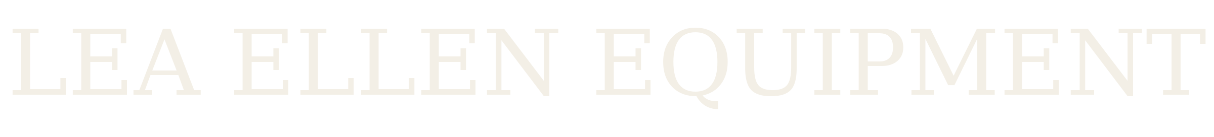 Lea Ellen Equipment